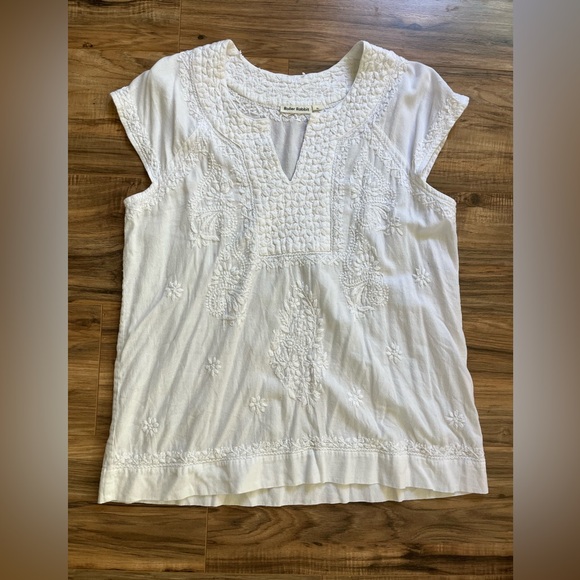 Roller Rabbit White Faith Top Size XL - Picture 1 of 5